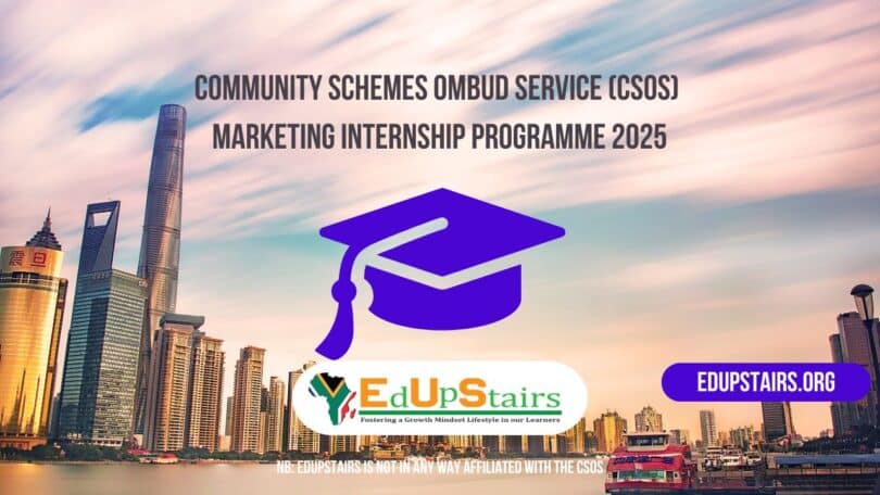 Community Schemes Ombud Service (CSOS) Marketing Internship Programme 2025