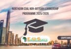 Northern Coal Non-Artisan Learnership Programme 2025/2026