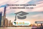 Public Investment Corporation (PIC) SAICA CA Trainee Programme 2025/2028
