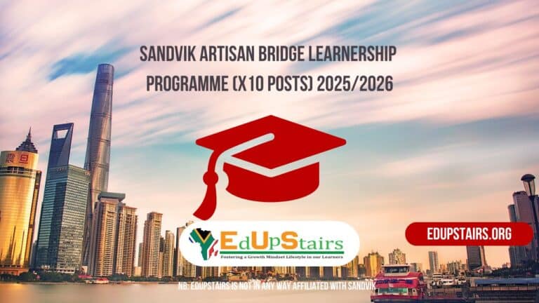 Sandvik Artisan Bridge Learnership Programme (X10 Posts) 2025/2026