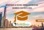 Department of Defence Administration Clerk Vacancies (X96 Posts) 2026