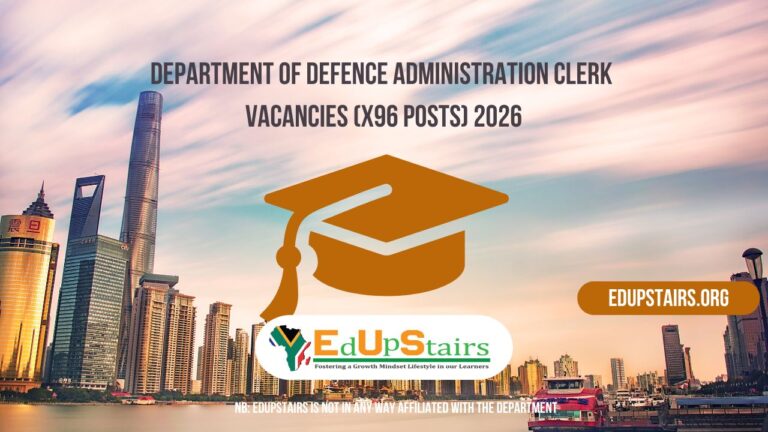Department of Defence Administration Clerk Vacancies (X96 Posts) 2026