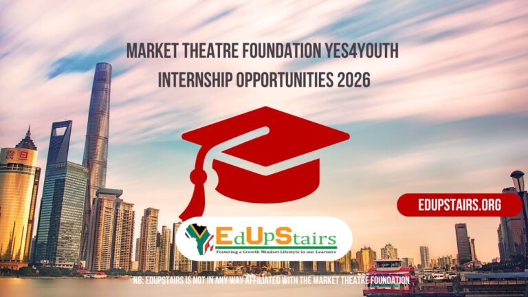 Market Theatre Foundation YES4Youth Internship Opportunities 2026
