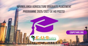 Mpumalanga Agriculture Graduate Placement Programme 2025/2027 (X140 Posts)