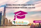 National Prosecuting Authority (NPA) TVET Graduate Internship Programme 2026/2028