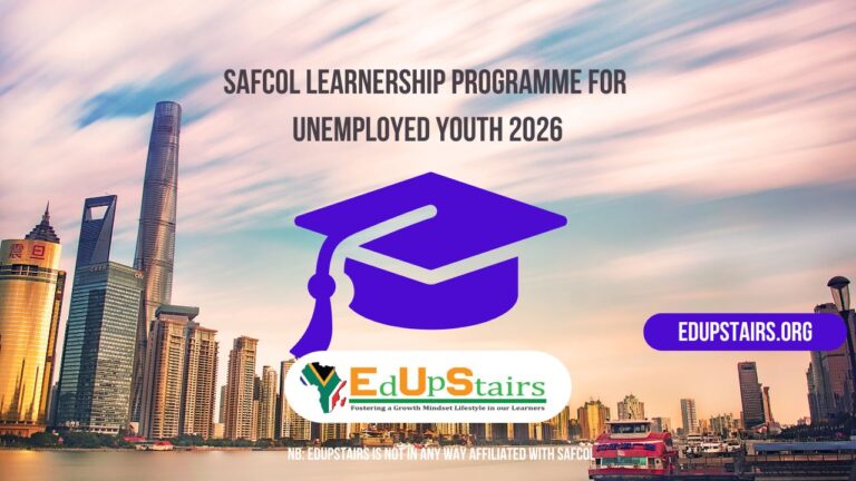 SAFCOL Learnership Programme for Unemployed Youth 2026