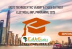 EASTC Technocentric Varsity & Xylem SA Trust Electrical ARPL Programme 2026