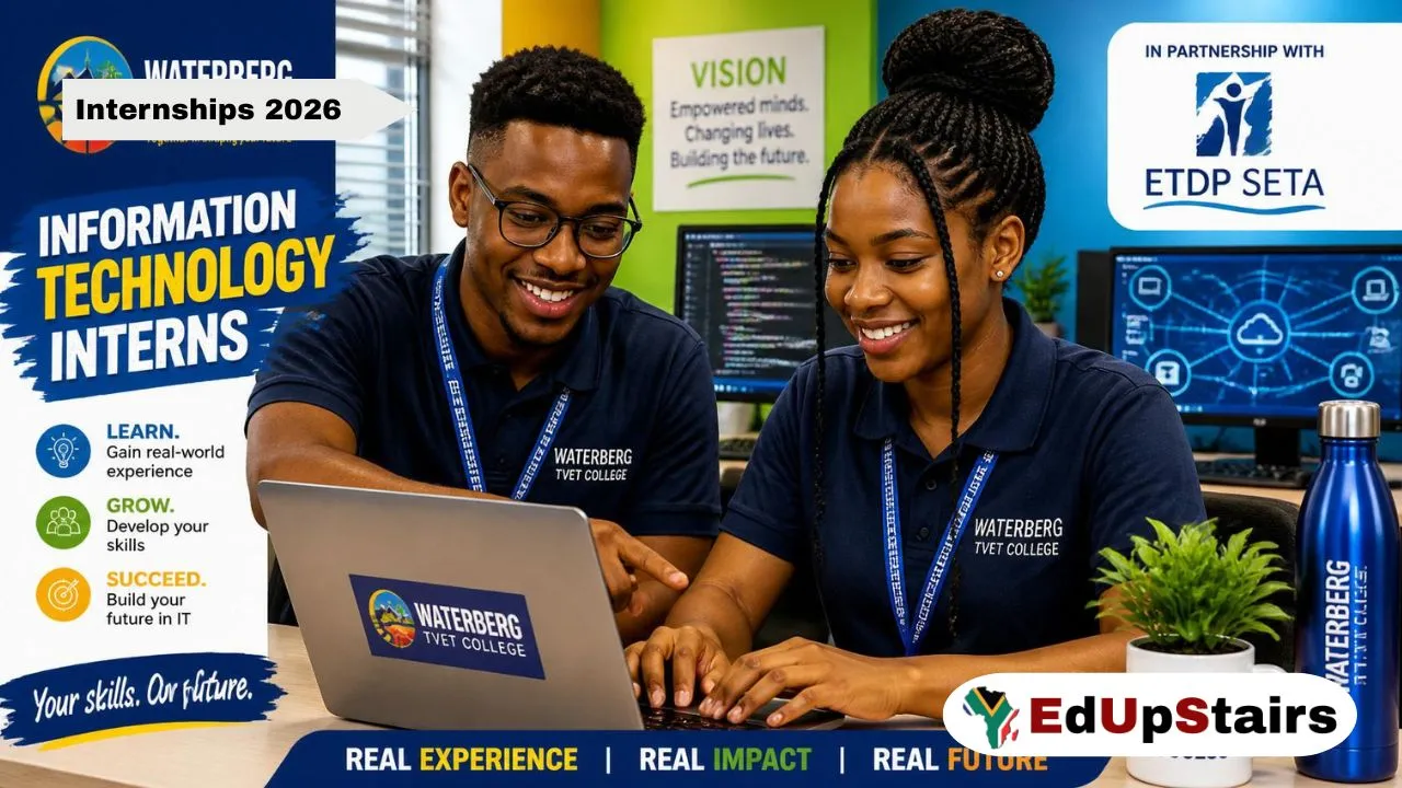 Waterberg TVET College and ETDP SETA Internship Opportunities 2026 for Unemployed Youth