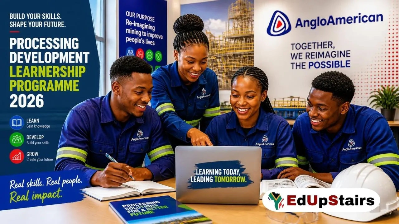 Anglo American Processing Development Learnership Programme 2026 for Matric Applicants - Anglo American Processing Development