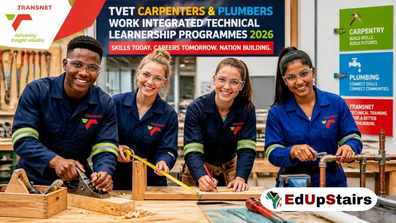 Transnet TVET Carpenters and Plumbers Work Integrated Technical Learnership Programmes 2026 - Transnet TVET Carpenters And