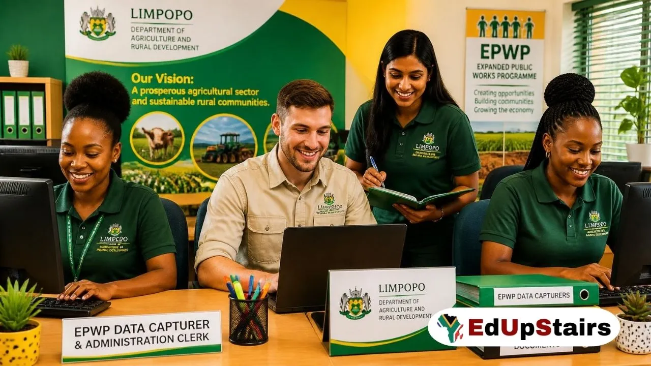 Limpopo Agriculture EPWP Jobs 2026: X25 Data Capturer & Administration Clerk Posts Paying R400 a Day for Matric Applicants