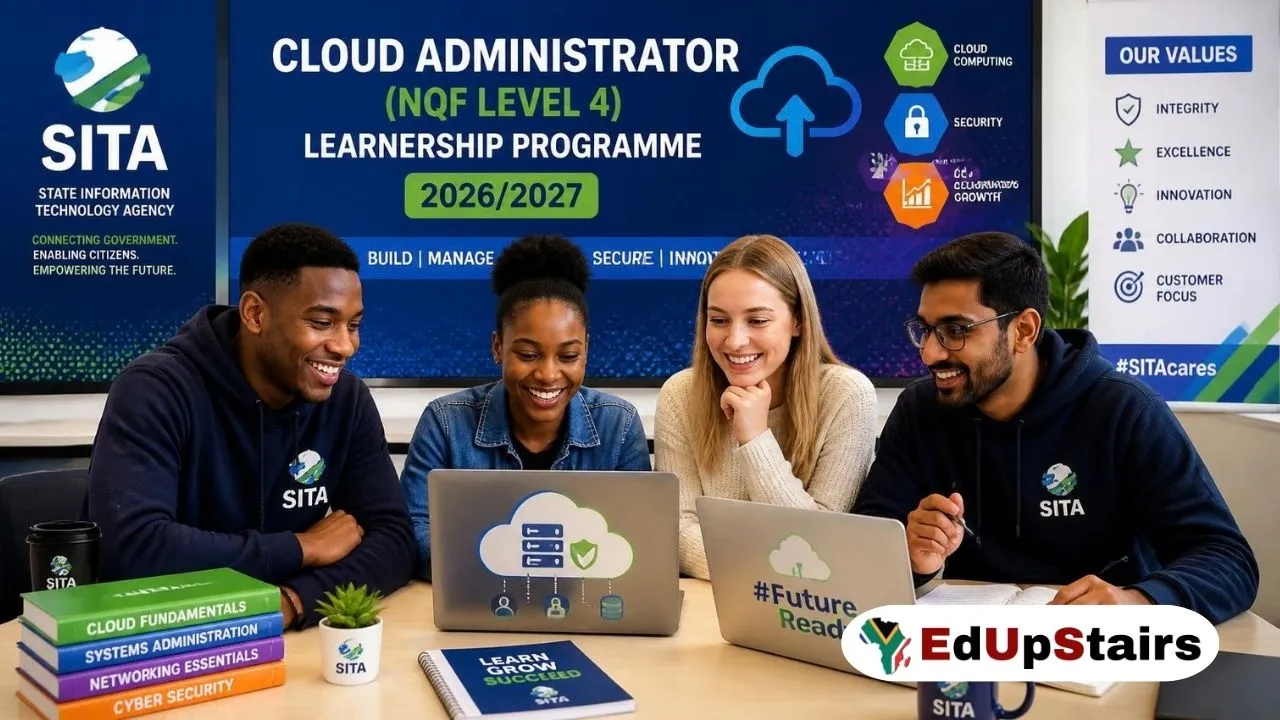 SITA Cloud Administrator (NQF Level 4) Learnership Programme 2026/2027 for Matric Applicants in Gauteng